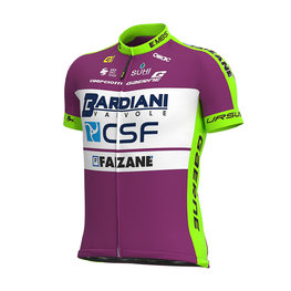 ALÉ Kurzarm Fahrradtrikot - BARDIANI CSF 2020 - Lila/Grün