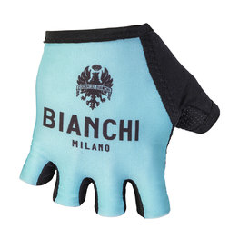 BIANCHI MILANO Fingerlose Fahrradhandschuhe - DIVOR - Hellblau/Schwarz