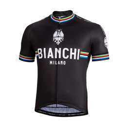 BIANCHI MILANO Kurzarm Fahrradtrikot - NEW PRIDE - Weiß/Schwarz