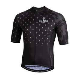 BIANCHI MILANO Kurzarm Fahrradtrikot - SAVIGNANO - Schwarz