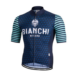 BIANCHI MILANO Kurzarm Fahrradtrikot - DAVOLI - Blau/Türkis