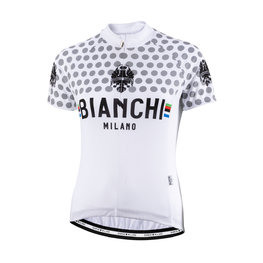 BIANCHI MILANO Kurzarm Fahrradtrikot - CROSIA LADY - Weiß/Grau
