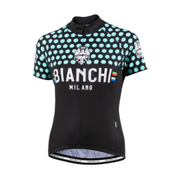 BIANCHI MILANO Kurzarm Fahrradtrikot - CROSIA LADY - Blau/Schwarz