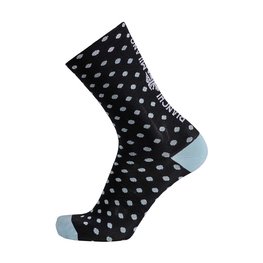 BIANCHI MILANO Klassische Fahrradsocken - MAIORI - Türkis/Schwarz