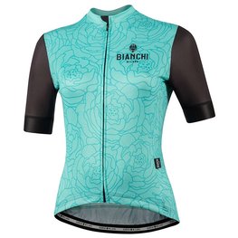 BIANCHI MILANO Kurzarm Fahrradtrikot - SOSIO LADY - Grün/Schwarz