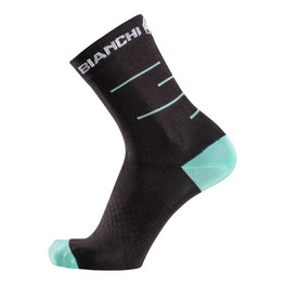 BIANCHI MILANO Klassische Fahrradsocken - ORETO - Grün/Schwarz
