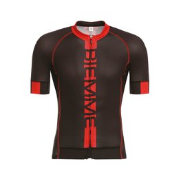 Kurzarm Fahrradtrikot - POISON  - Schwarz/Rot