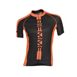 Kurzarm Fahrradtrikot - POISON  - Schwarz/Orange