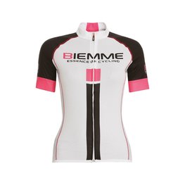 Kurzarm Fahrradtrikot - IDENTITY18 LADY - Schwarz/Weiß/Rosa
