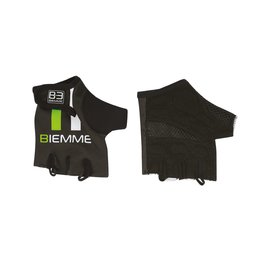 Fingerlose Fahrradhandschuhe - STRAPS - Grün/Weiß/Schwarz