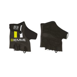 Fingerlose Fahrradhandschuhe - STRAPS - Schwarz/Weiß/Gelb