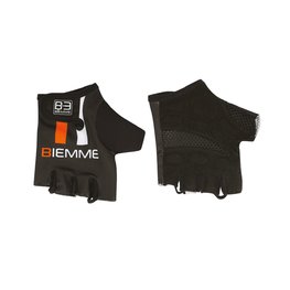 Fingerlose Fahrradhandschuhe - STRAPS - Schwarz/Orange/Weiß