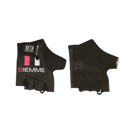 Fingerlose Fahrradhandschuhe - STRAPS - Rosa/Schwarz/Weiß