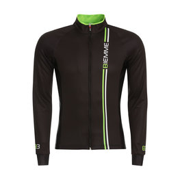 Langarm Fahrradtrikot für den Winter - BLADE WINTER - Grün/Schwarz