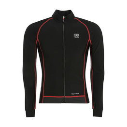 Langarm Fahrradtrikot für den Winter - FLEX WINTER  - Schwarz/Rot