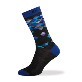 BIOTEX Klassische Fahrradsocken - DIAMONDS - Schwarz/Blau