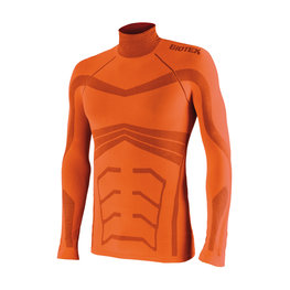 BIOTEX Langarm Fahrrad-Shirt - POWERFLEX WARM - Orange