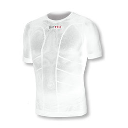 BIOTEX Kurzarm Fahrrad-Shirt - SUN MESH - Weiß