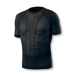 BIOTEX Kurzarm Fahrrad-Shirt - SUN MESH - Schwarz