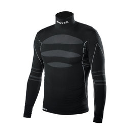 BIOTEX Langarm Fahrrad-Shirt - BIOFLEX WARM - Schwarz