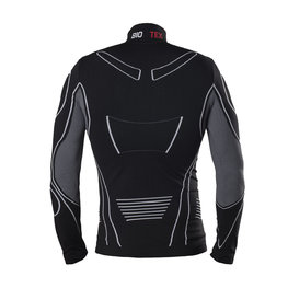 BIOTEX Langarm Fahrrad-Shirt - TURTLENECK - Schwarz