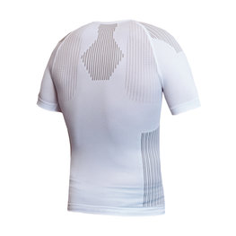 BIOTEX Kurzarm Fahrrad-Shirt - BIOFLEX RAGLAN - Weiß/Grau