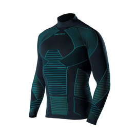 BIOTEX Langarm Fahrrad-Shirt - ICEBREAK - Hellblau/Schwarz