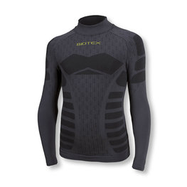 BIOTEX Langarm Fahrrad-Shirt - WARM EFFECT JUNIIOR - Grau