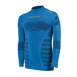 BIOTEX Langarm Fahrrad-Shirt - WARM EFFECT JUNIIOR - Blau