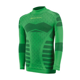 BIOTEX Langarm Fahrrad-Shirt - WARM EFFECT JUNIIOR - Grün