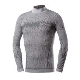 BIOTEX Langarm Fahrrad-Shirt - 3D TURTLENECK - Grau