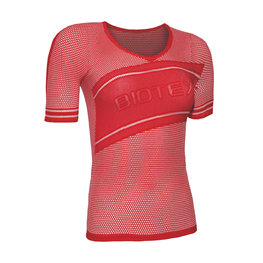 BIOTEX Kurzarm Fahrrad-Shirt - POWERFLEX LADY - Rot