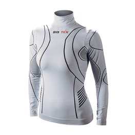 BIOTEX Langarm Fahrrad-Shirt - TURTLENECK LADY - Grau