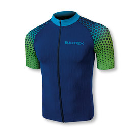 BIOTEX Kurzarm Fahrradtrikot - SMART - Blau/Grün
