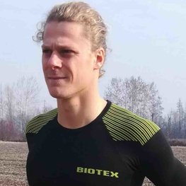 BIOTEX Langarm Fahrrad-Shirt - 3D - Gelb/Schwarz