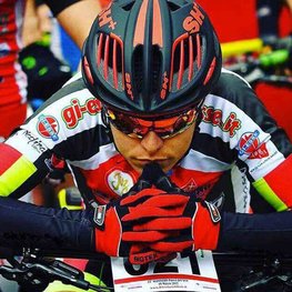 BIOTEX Langfinger-Fahrradhandschuhe - SUMMER - Rot/Schwarz