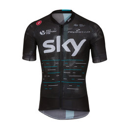 CASTELLI Kurzarm Fahrradtrikot - TEAM SKY 2017 - Schwarz