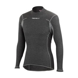 CASTELLI Langarm Fahrrad-Shirt - FLANDERS WARM - Grau
