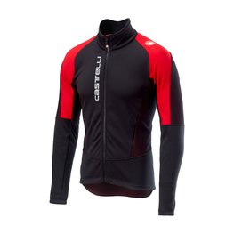 CASTELLI Fahrrad-Thermojacke - MORTIROLO V - Rot/Schwarz