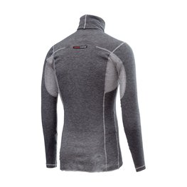 CASTELLI Langarm Fahrrad-Shirt - FLANDERS WARM NECK - Grau