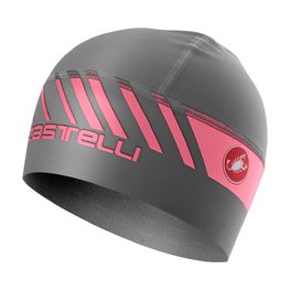 CASTELLI Fahrradmütze - ARRIVO 3 THERMO - Grau/Rosa