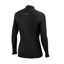 CASTELLI Langarm Fahrrad-Shirt - FLANDERS WARM - Schwarz