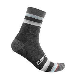 CASTELLI Klassische Fahrradsocken - STRISCIA 13 WINTER - Grau
