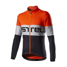 CASTELLI Fahrrad-Thermojacke - PROLOGO WINTER - Orange/Grau