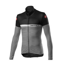 CASTELLI Langarm Fahrradtrikot für den Winter - MARINAIO LONG - Schwarz/Grau