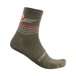 CASTELLI Klassische Fahrradsocken - LANCIO 15 - Grün