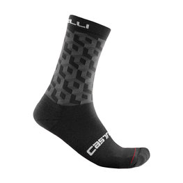 CASTELLI Klassische Fahrradsocken - CUBI 18 - Schwarz
