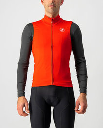 CASTELLI Fahrradweste - PRO THERMAL MID - Rot