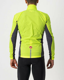 CASTELLI Winddichte Fahrradjacke - SQUADRA STRECH - Gelb
