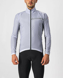 CASTELLI Winddichte Fahrradjacke - SQUADRA STRECH - Grau